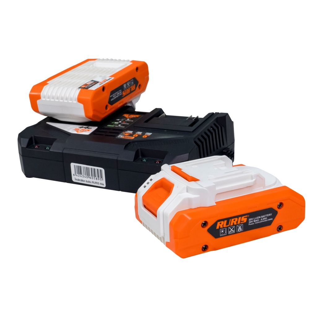 SET PUNJAC I DVIJE BATERIJE 4Ah RURIS ALFA UP 4444e