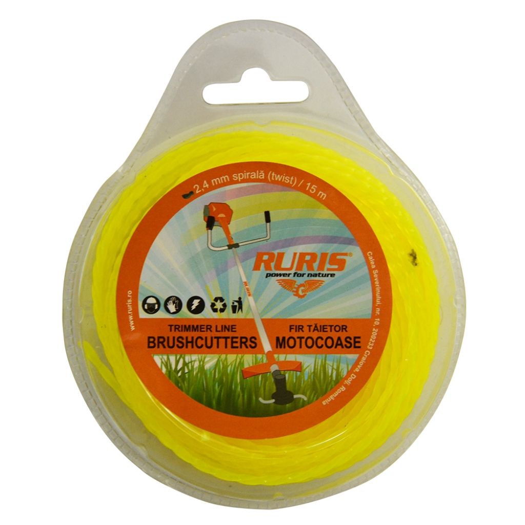 NAJLON ZA TRIMER ZVIJEZDA RURIS 2.4MM X 15M