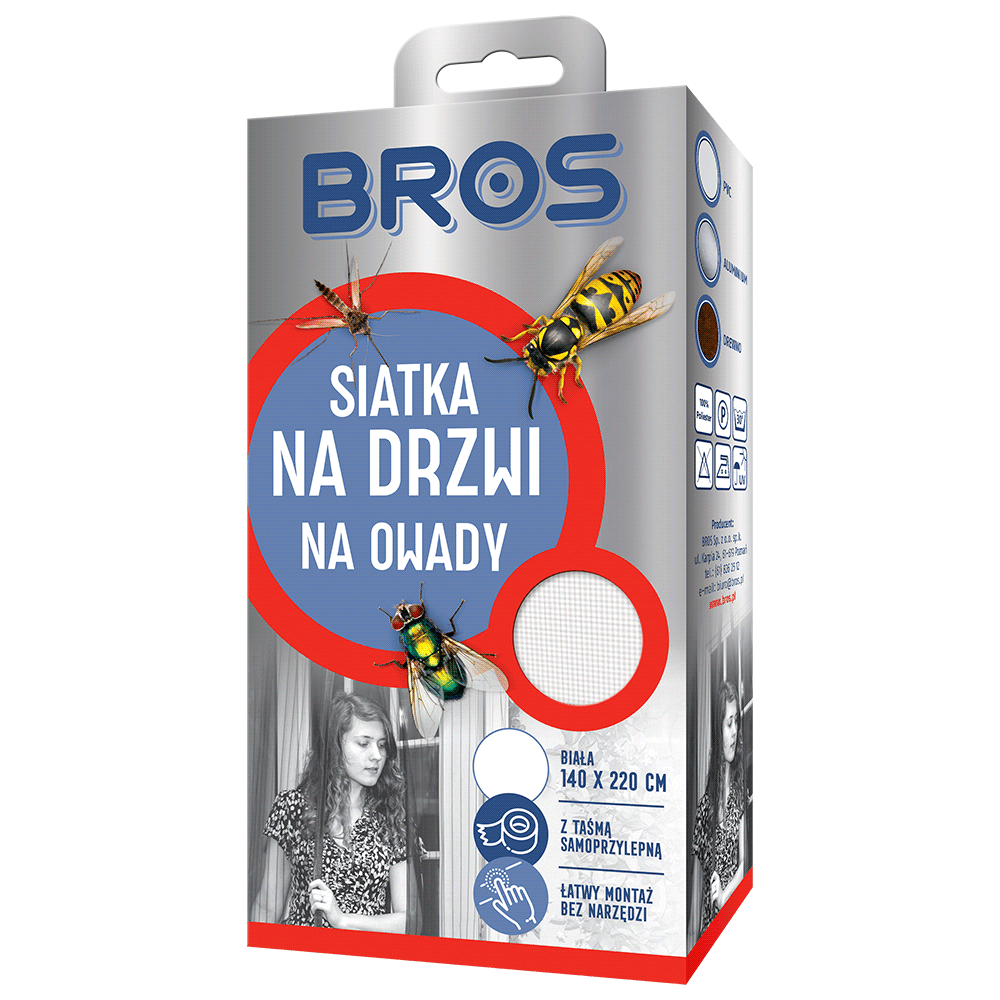 KOMARNIK ZA VRATA BROS 140X220 CM