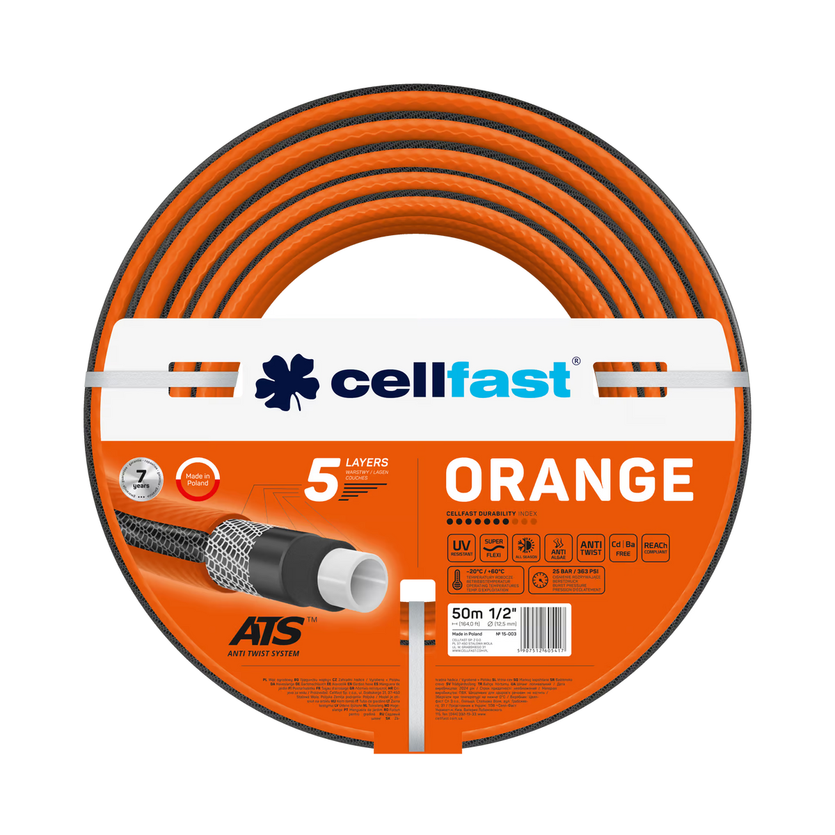 CRIJEVO BASTENSKO CELLFAST ORANGE 1/2" - 50 M