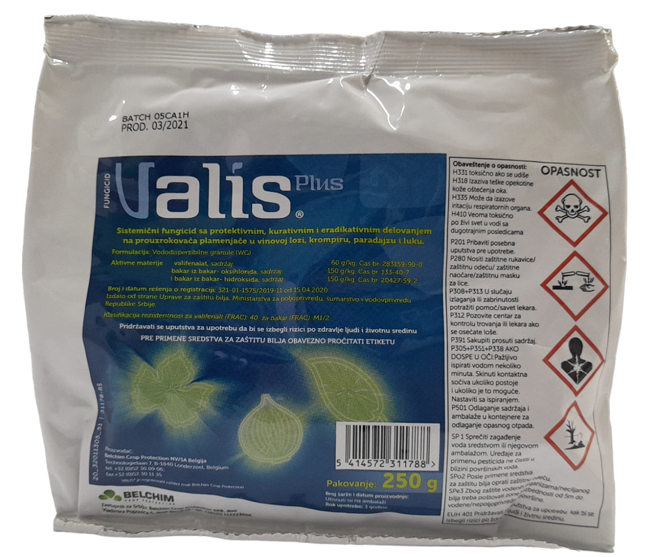 FUNGICID VALIS PLUS-250 GR