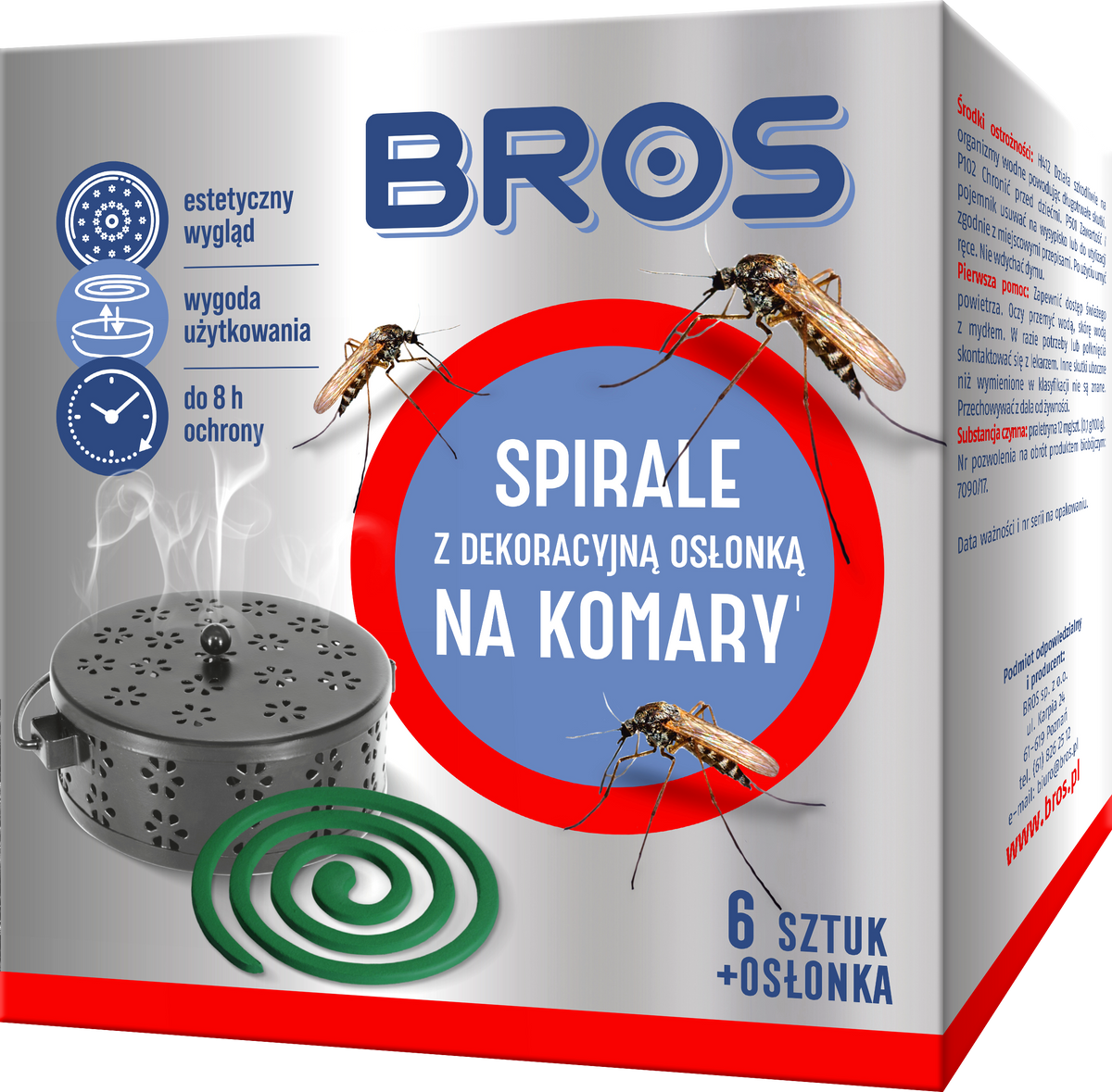 SPIRALE BROS PROTIV KOMARACA 6KOM+METALNA CINIJA