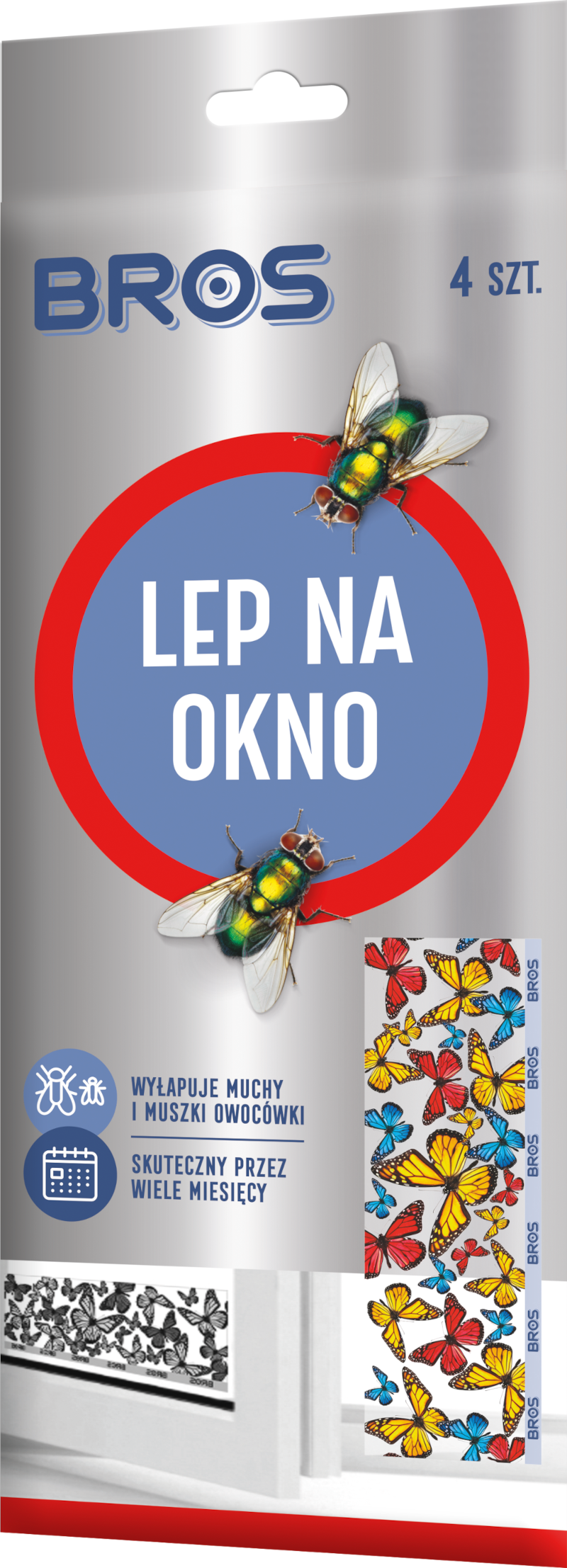 LEPLJIVA TRAKA BROS ZA STAKLO PROTIV MUVA 4 KOM