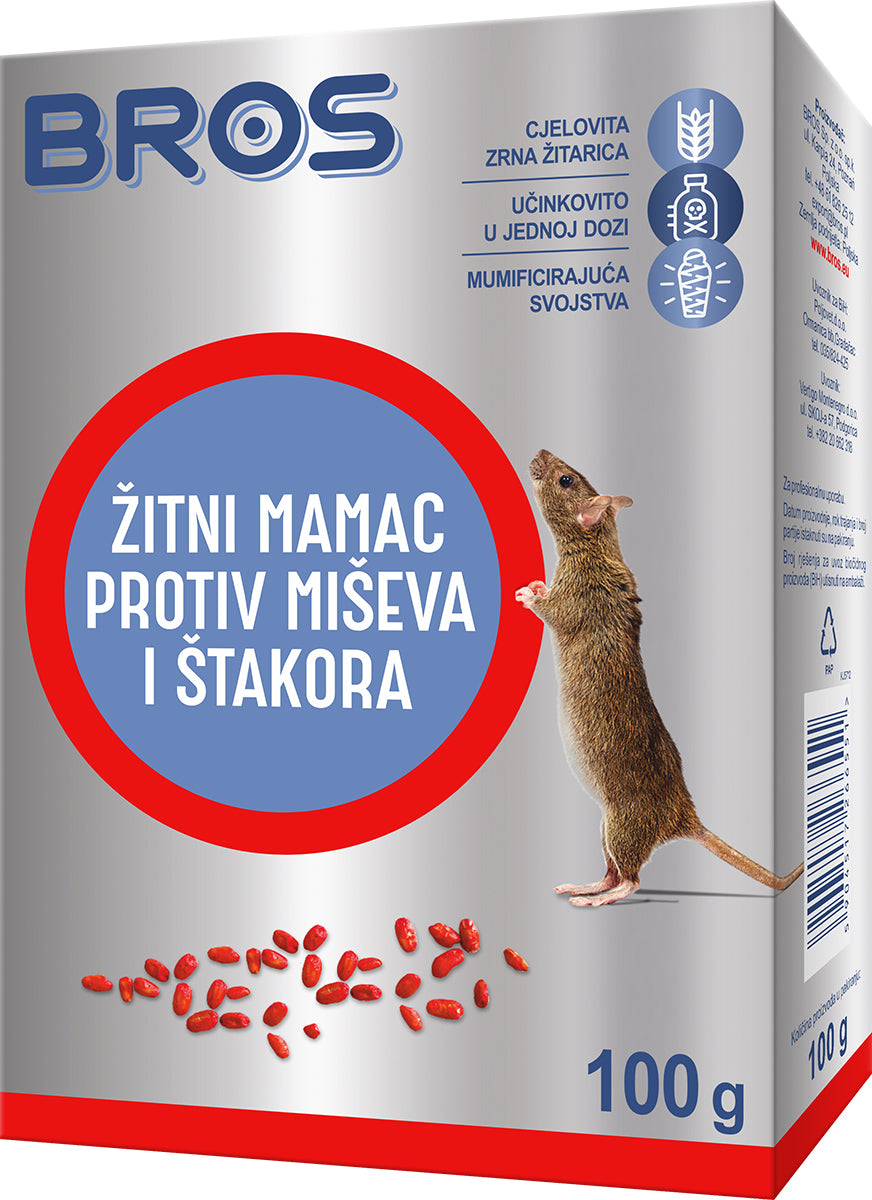 OTROV ZA MISEVE BROS ZITNI MAMAC-100 GR