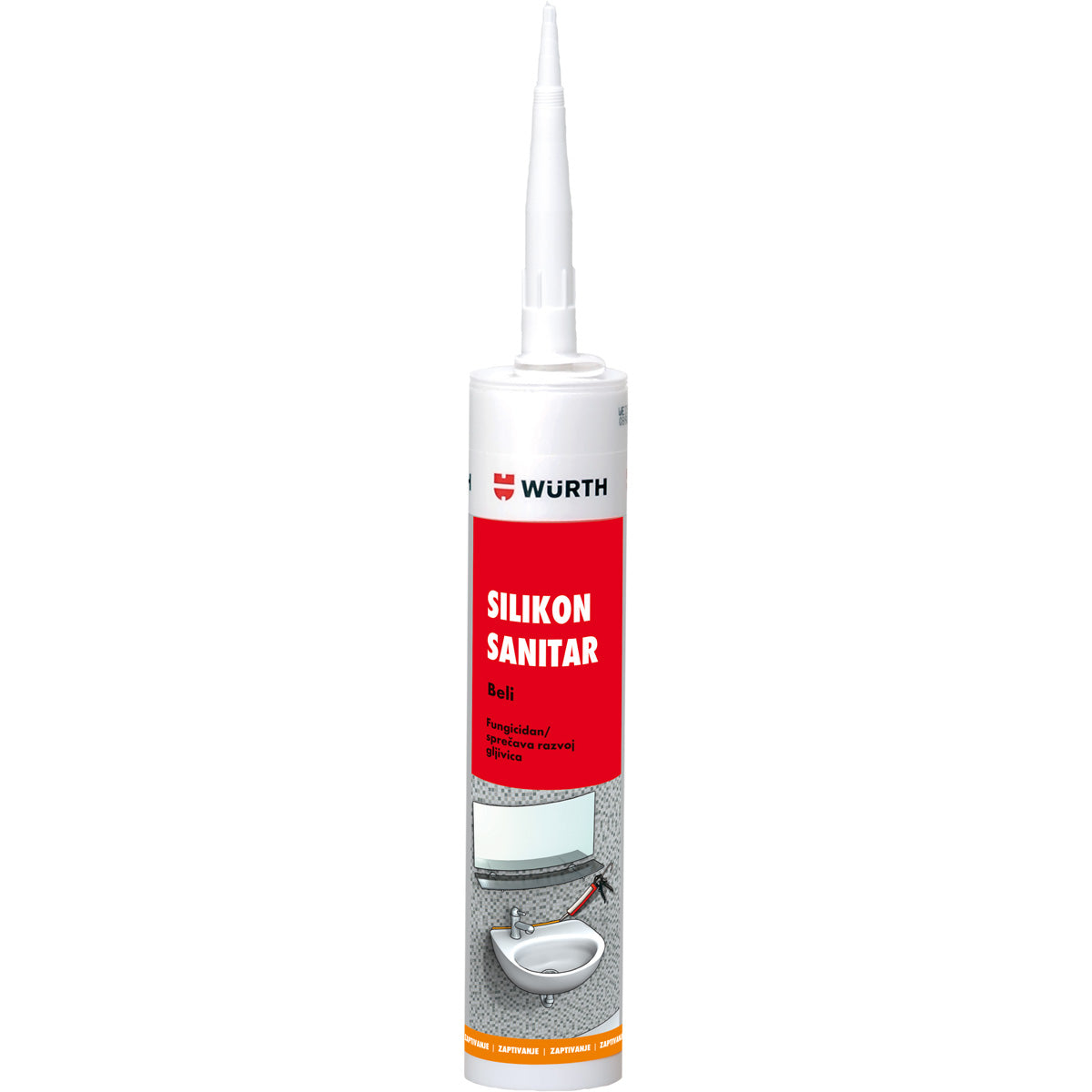 SILIKON BIJELI SANITAR BASIC 280ML