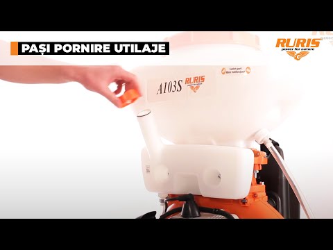 Pokretanje — PUMPA ZA PRSKANJE MOTORNA RURIS A103S
